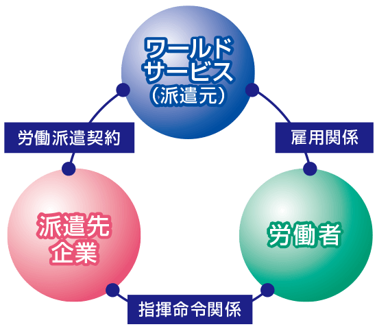 人材サービスとは 人材派遣 職業紹介の 株式会社ワールドサービス